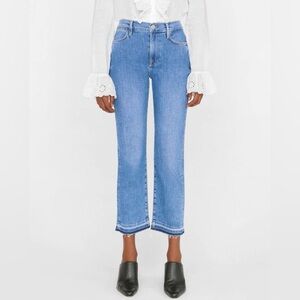 Frame Le High Straight Samson Blue Wash Stretch Cotton Jeans LHSTRHF793 EUC 29